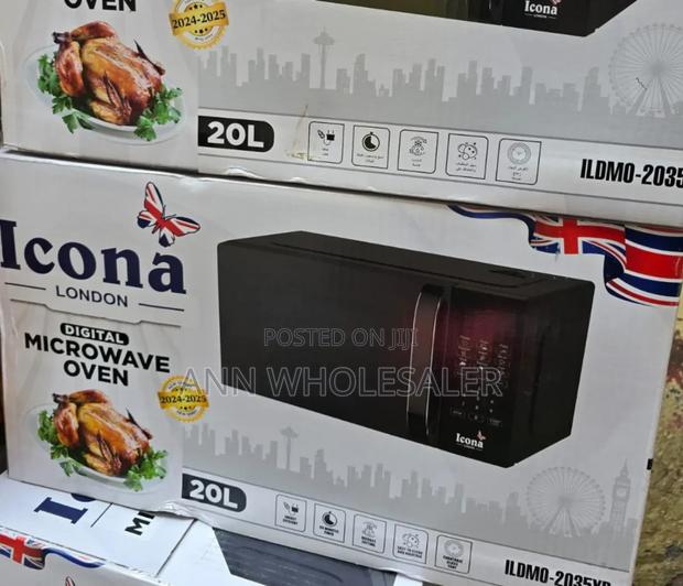 Black 20ltrs Icona Microwave Oven IC20L
