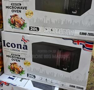 Black 20l Icona Digital Microwave Oven IC20L