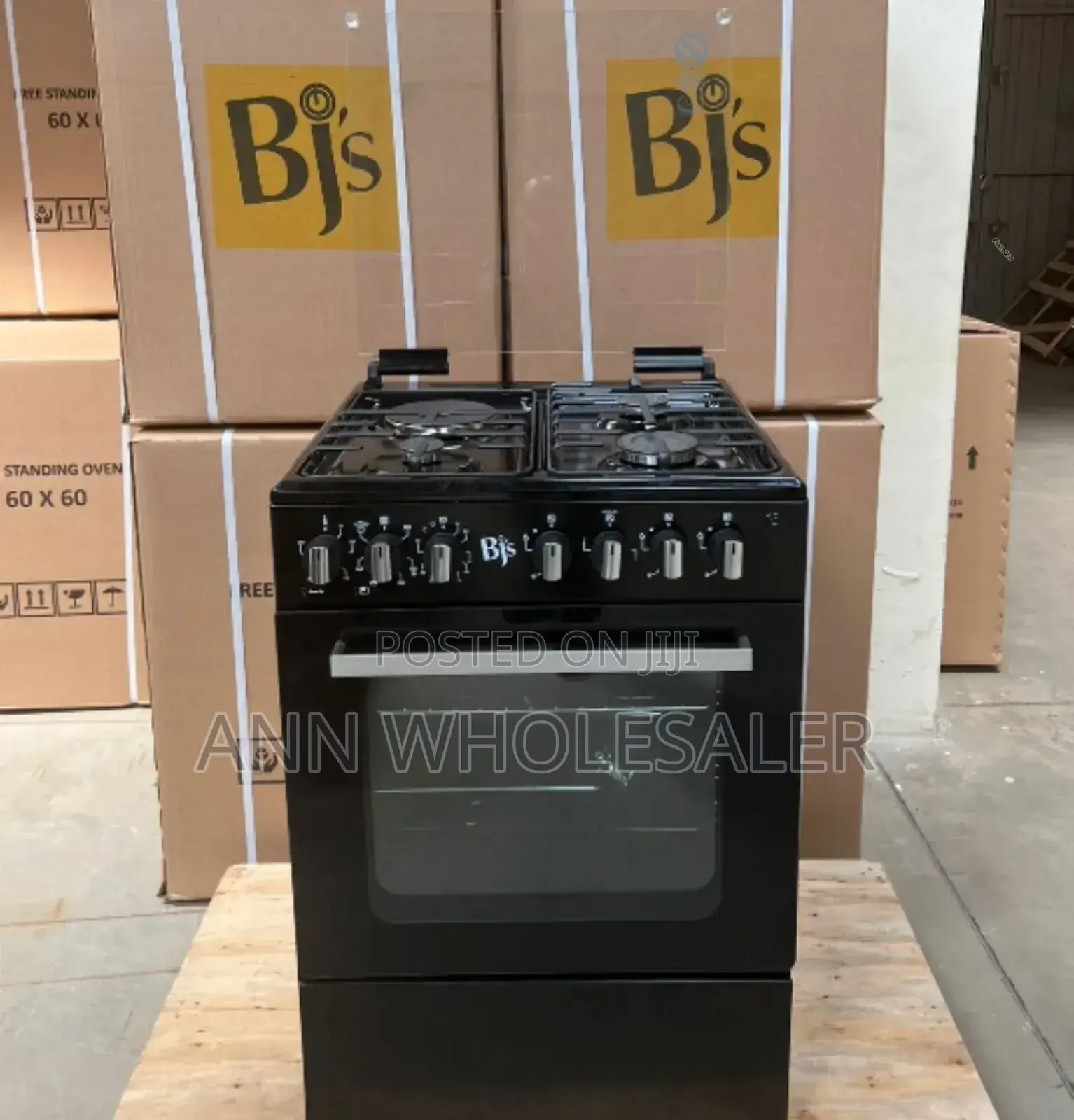 BJS 60by60 3-Gas+1 Hot Plate With Turbo-Fan B3+1E