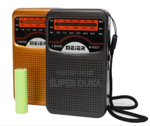 MEIER Retro Rechargeable Fm Am Sw 3 Band Mini Radio 9321