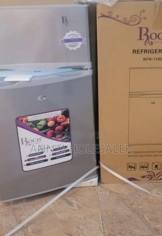 Roch RFR-110D-B Double Door Fridge, 85L - Silver RCH/85L