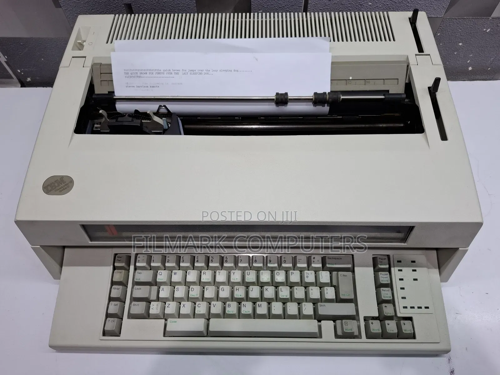 Ibm Wheel Writer 10 Series Ii Electronic Typewriter W