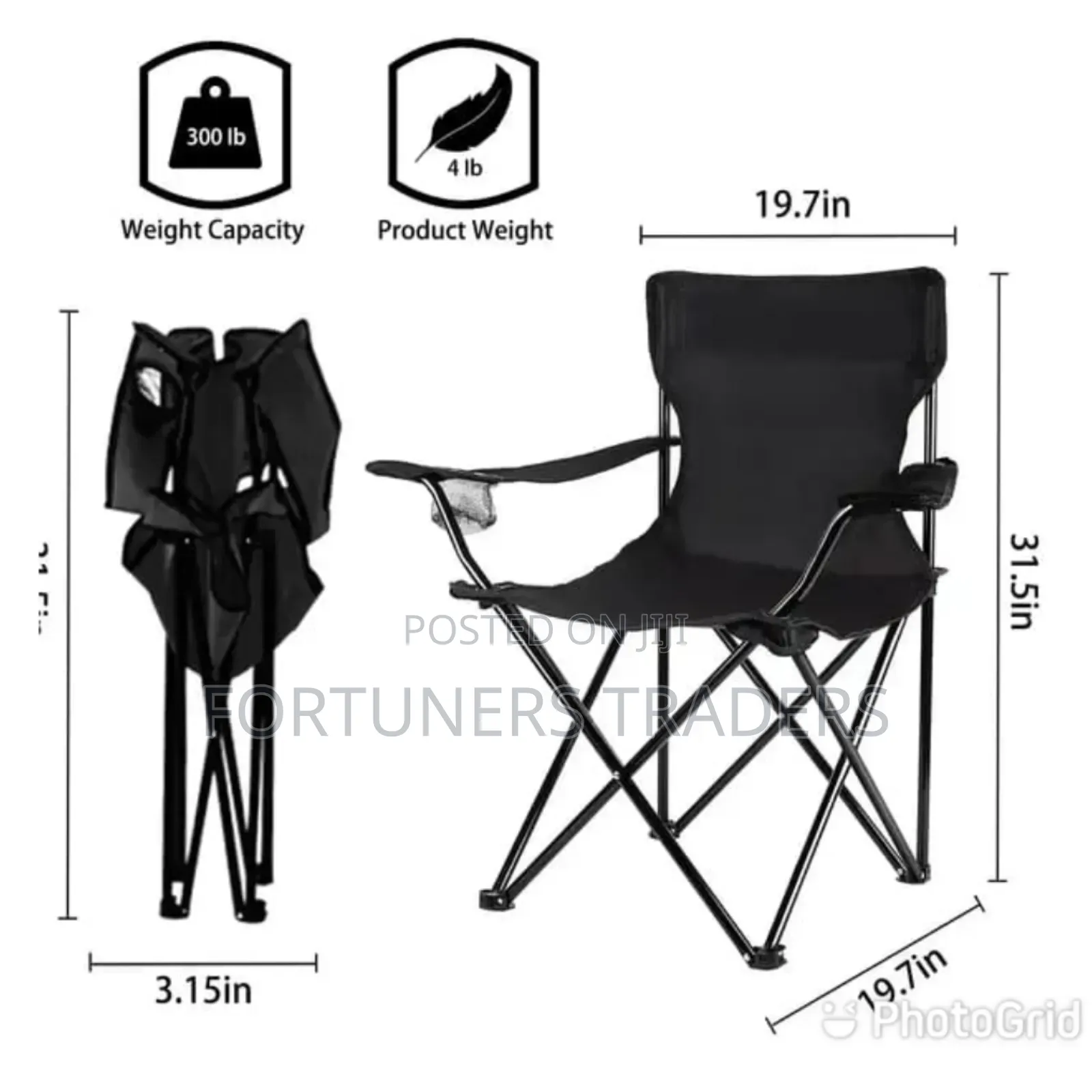 Portable and Foldable Camping Chair