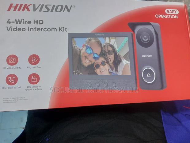 4-Wire Hd Video Intercom Kit Model Ds-Kis213 Metallic - main view