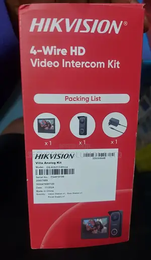4-Wire Hd Video Intercom Kit Model Ds-Kis213 Metallic