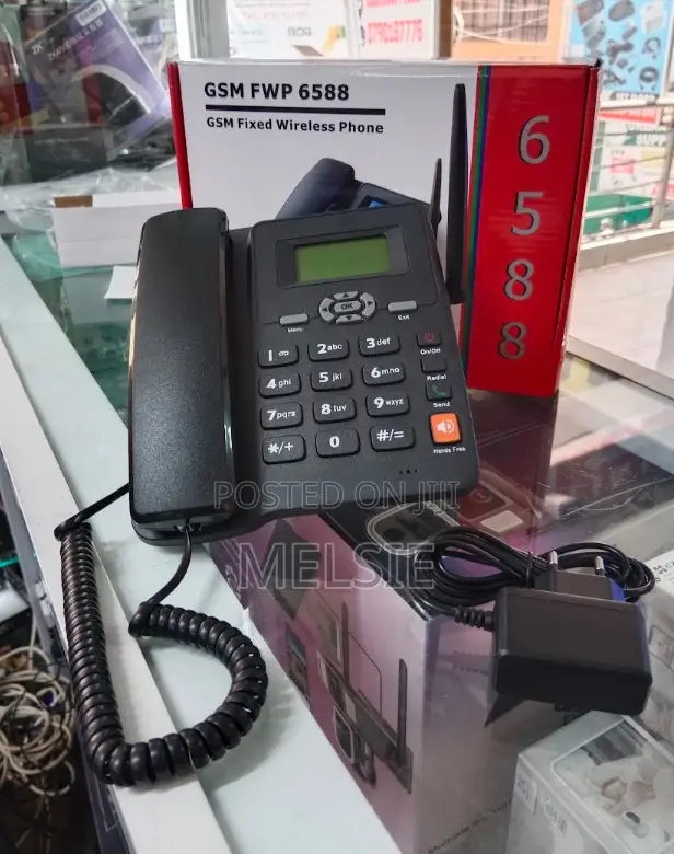 GSM FWP 6588 Fixed Wireless Phone - With SIM Card Slot,