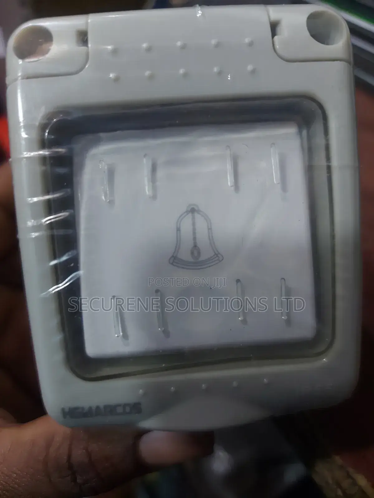 Weatherproof 1-gang Bell Push Type