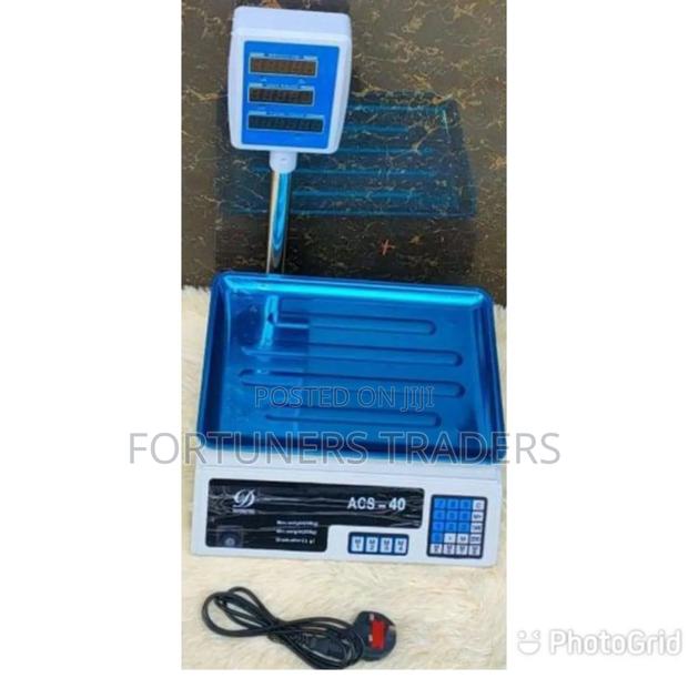 40 KGS Digital Computing Weighing Scale With Arm - main view