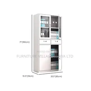 Steel Vertical Filing Cabinet With Flameproof Locker