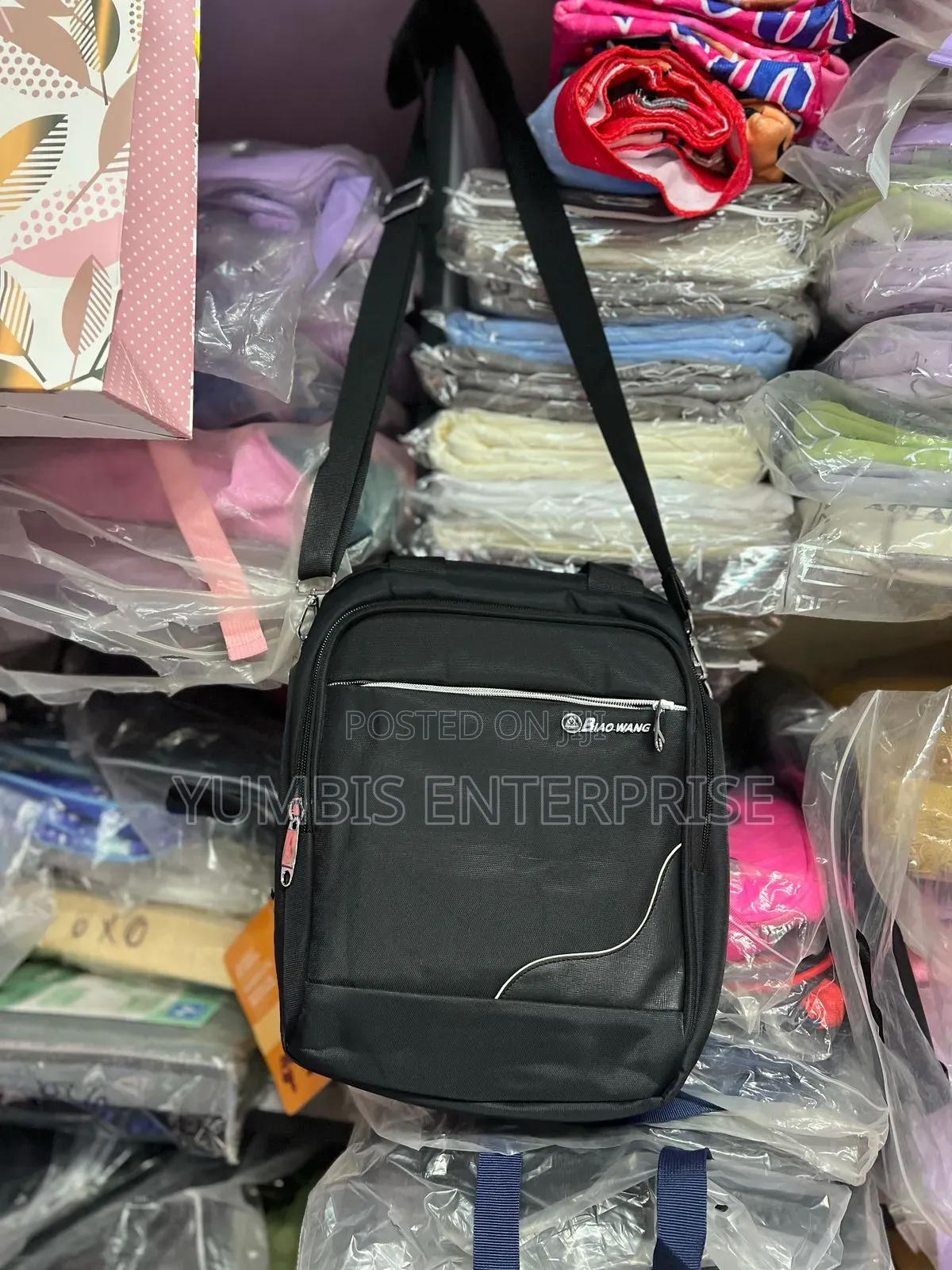 Black Oxford Shoulder/Messenger /Chest Bags