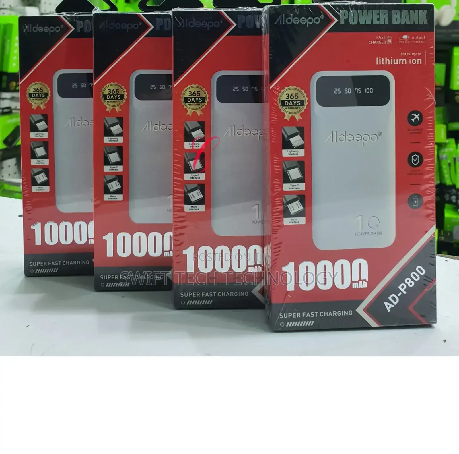 Power Bank 10,000amh Aldeepo