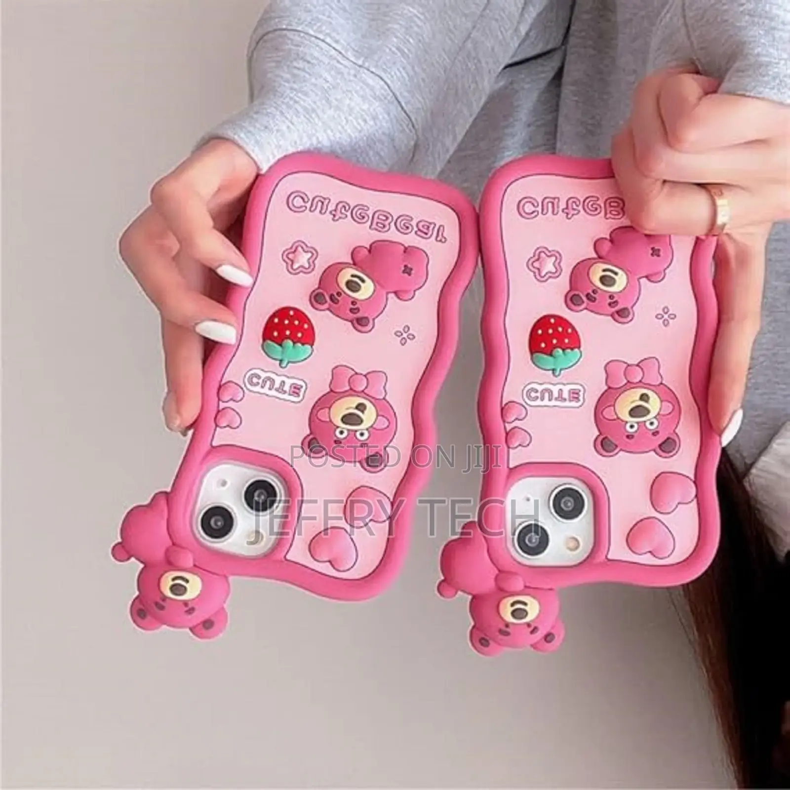 Soft Silicone Case for Apple Bear for iPhone 14 Pro Max