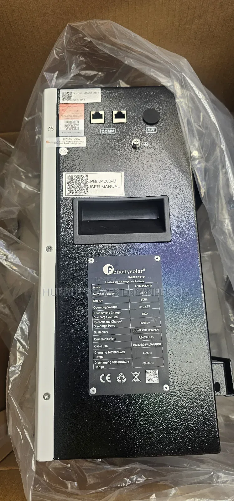 24v 5kwh 200ah Lithium Ion Phosphate Battery Felicity
