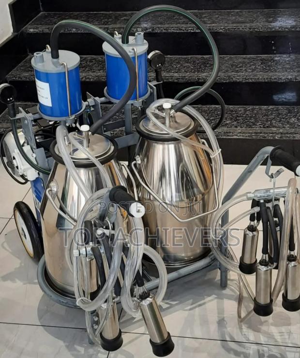 Electric Milking Machine, Double Barrel Cow Milking Machine - main view