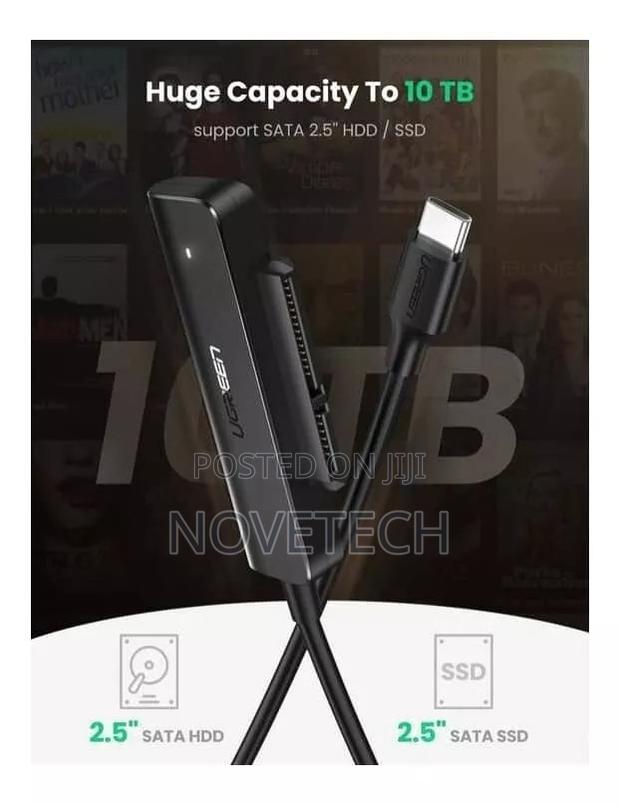 UGREEN Type C USB-C 3.0 to SATA Converter Fast Speed - thumbnail 2