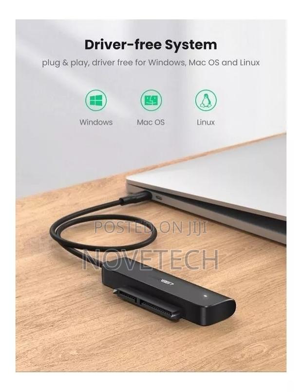UGREEN Type C USB-C 3.0 to SATA Converter Fast Speed - thumbnail 4