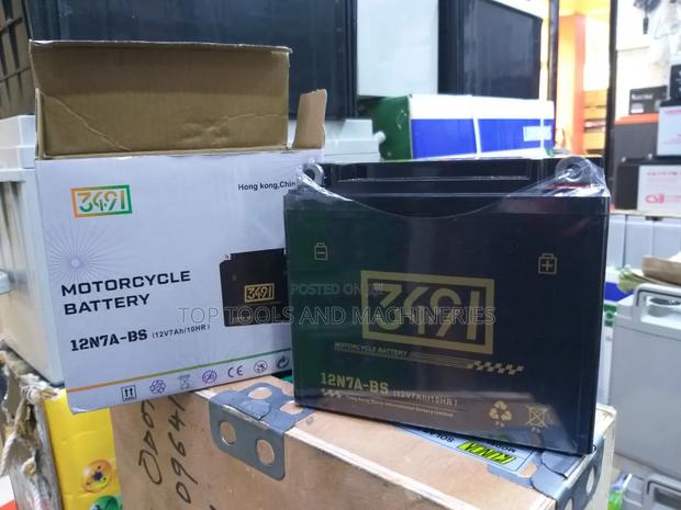 12n7a-Bs (12v7ah/10h) Motorcycle Battery - thumbnail 2