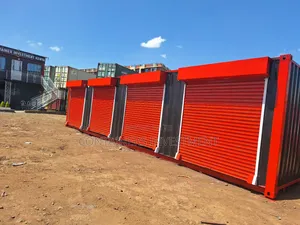 40ft Container Stalls for Sale- Red and Black Color Pop