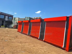 40ft Container Stalls for Sale- Red and Black Color Pop