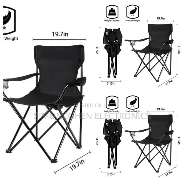 Portable and Foldable Camping Chair - main view