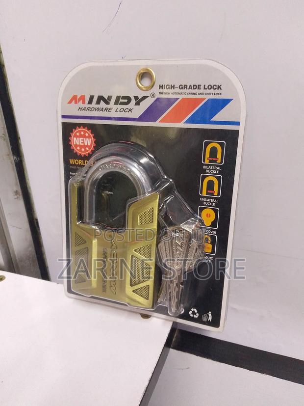 High Grade Mindy Padlock 70mm With 3 Keys Hardened Steel