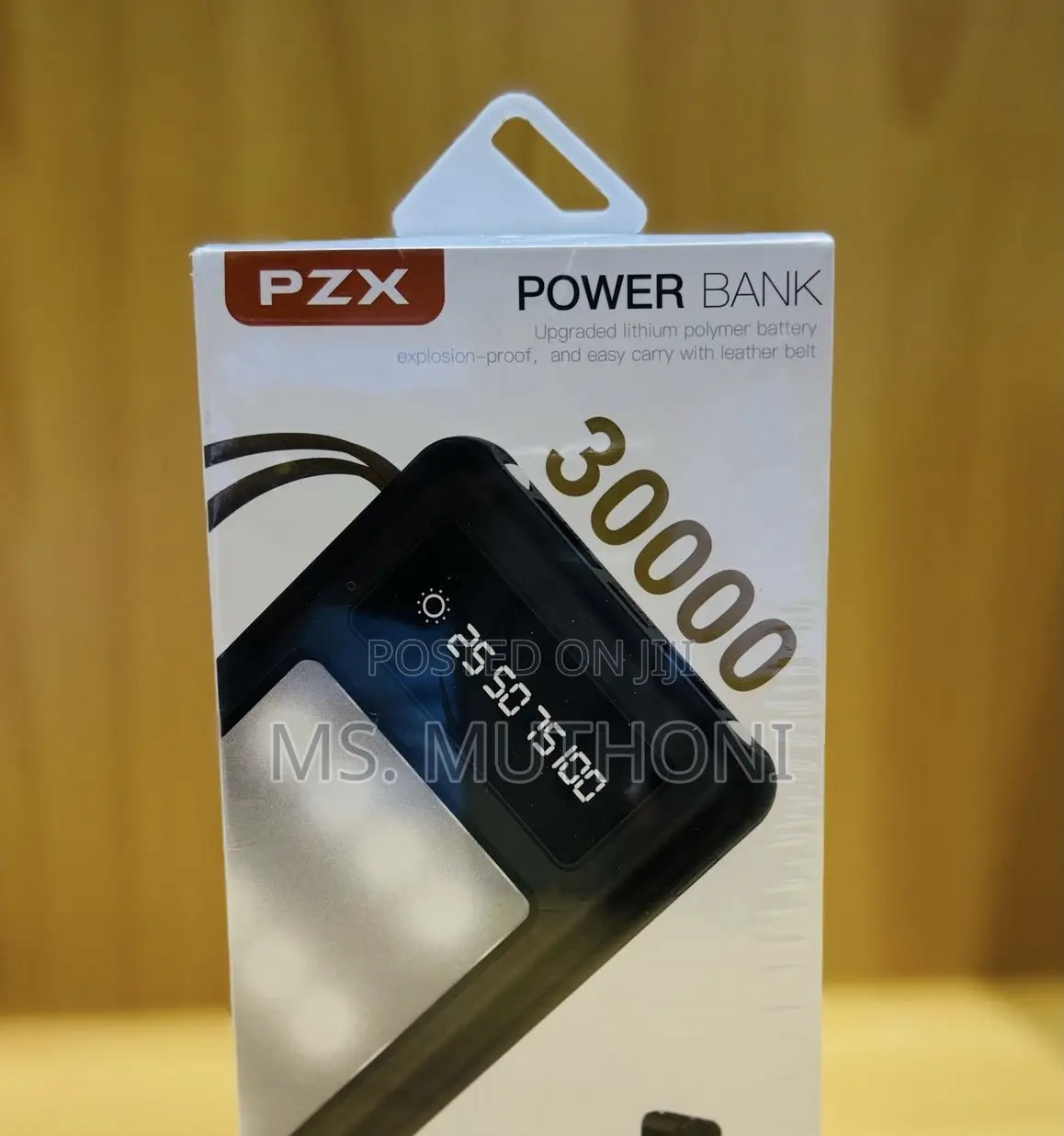 30000mah Powerbank With Inbuilt Cables LED Floodlight