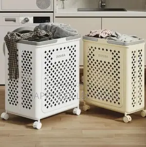 Big Foldable Eco-Friendly Laundry Storage Basket With Wheel