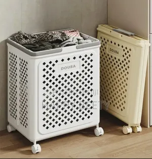 Big Foldable Eco-Friendly Laundry Storage Basket With Wheel