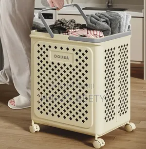 Big Foldable Eco-Friendly Laundry Storage Basket With Wheel