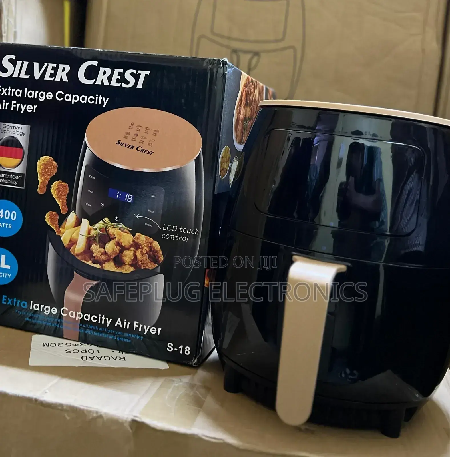 6ltr Silver Crest Digital Air Fryer,L - Touch Control