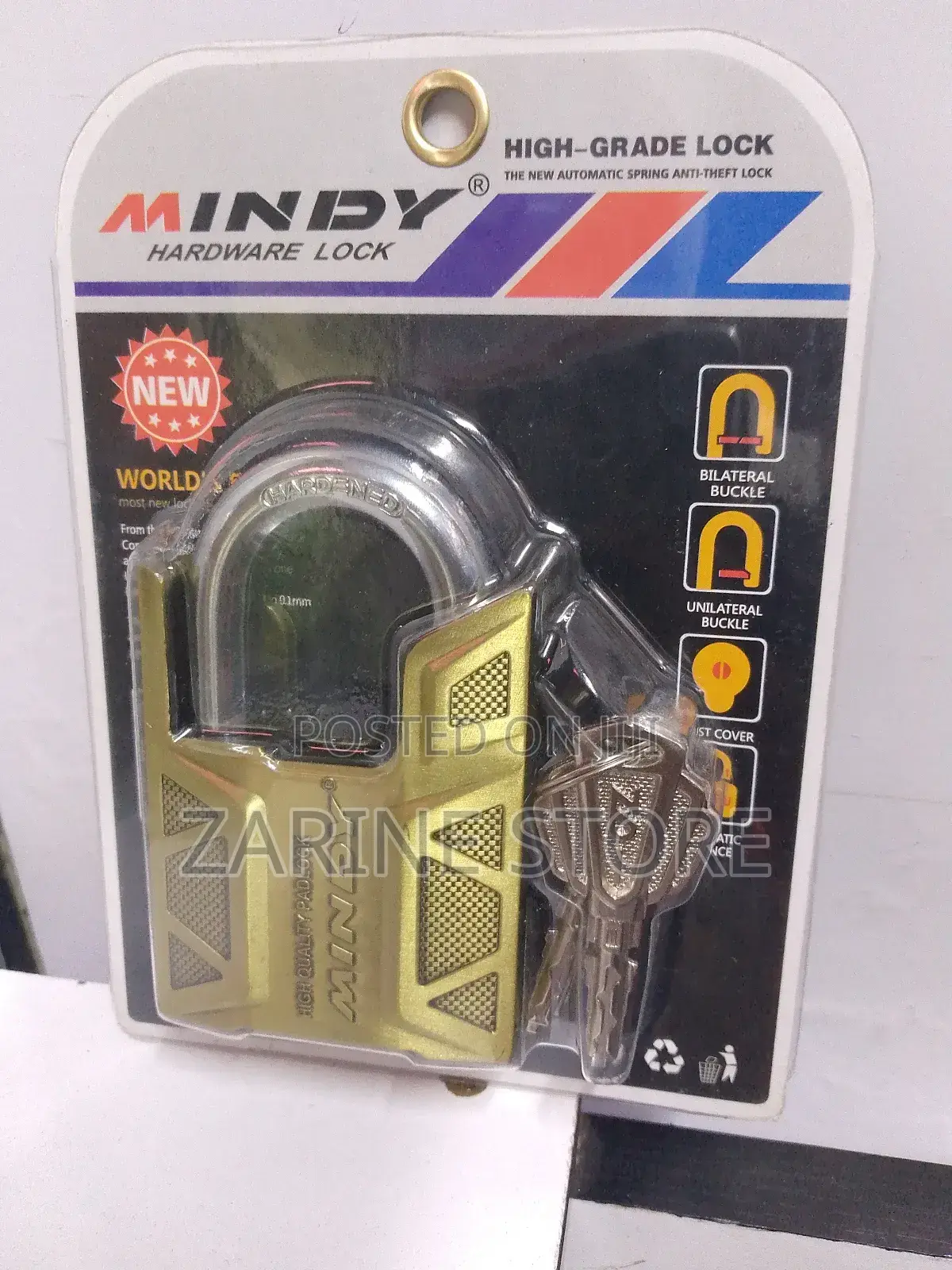 Mindy 70mm Padlock Anti-Theft Top Security Padlock