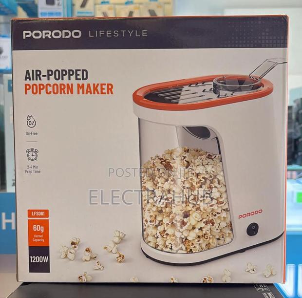 Porodo Detachable Tank Popcorn Maker New Sealed
