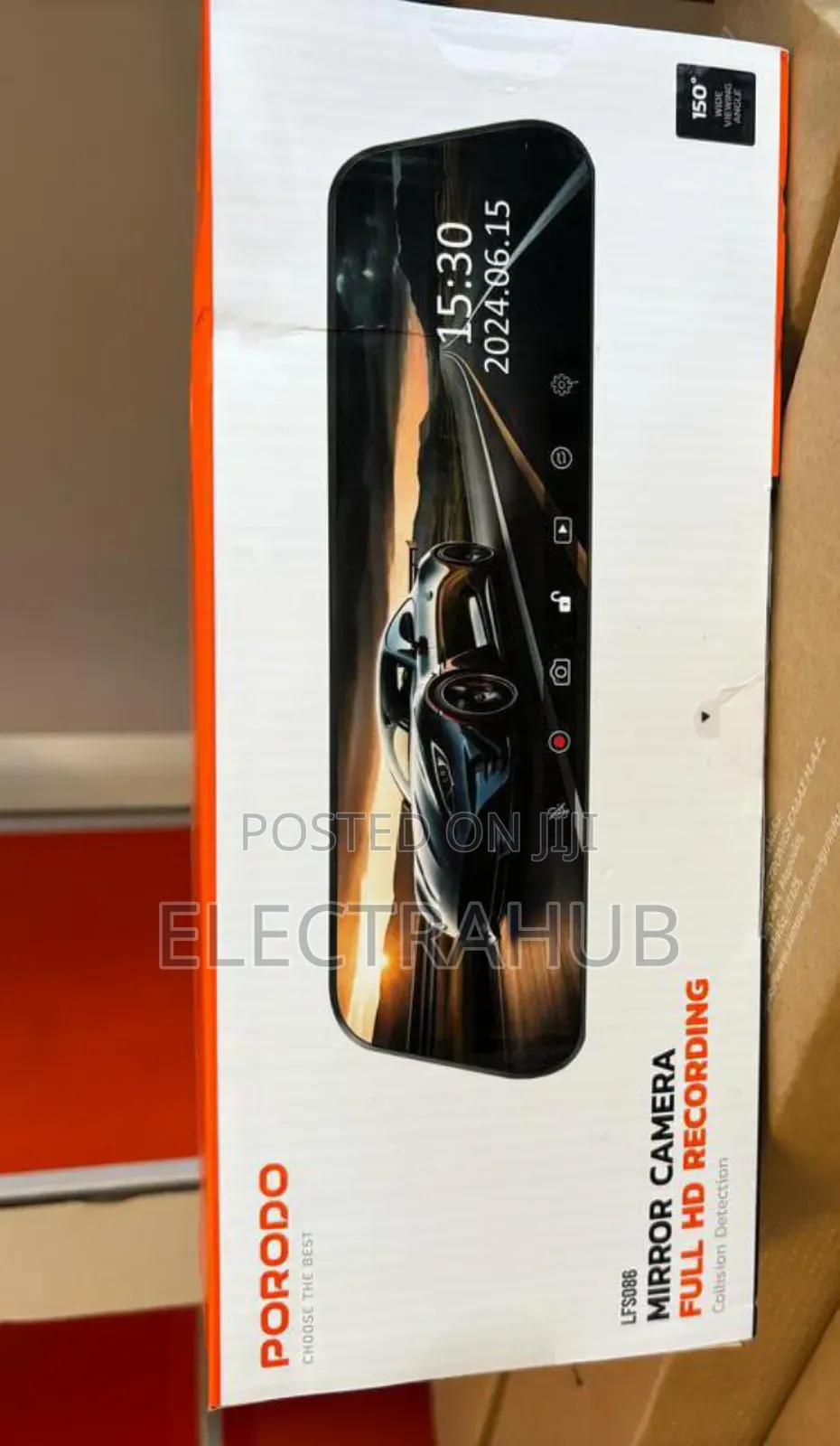 Porodo Streaming Mirror Dash Cam New Sealed