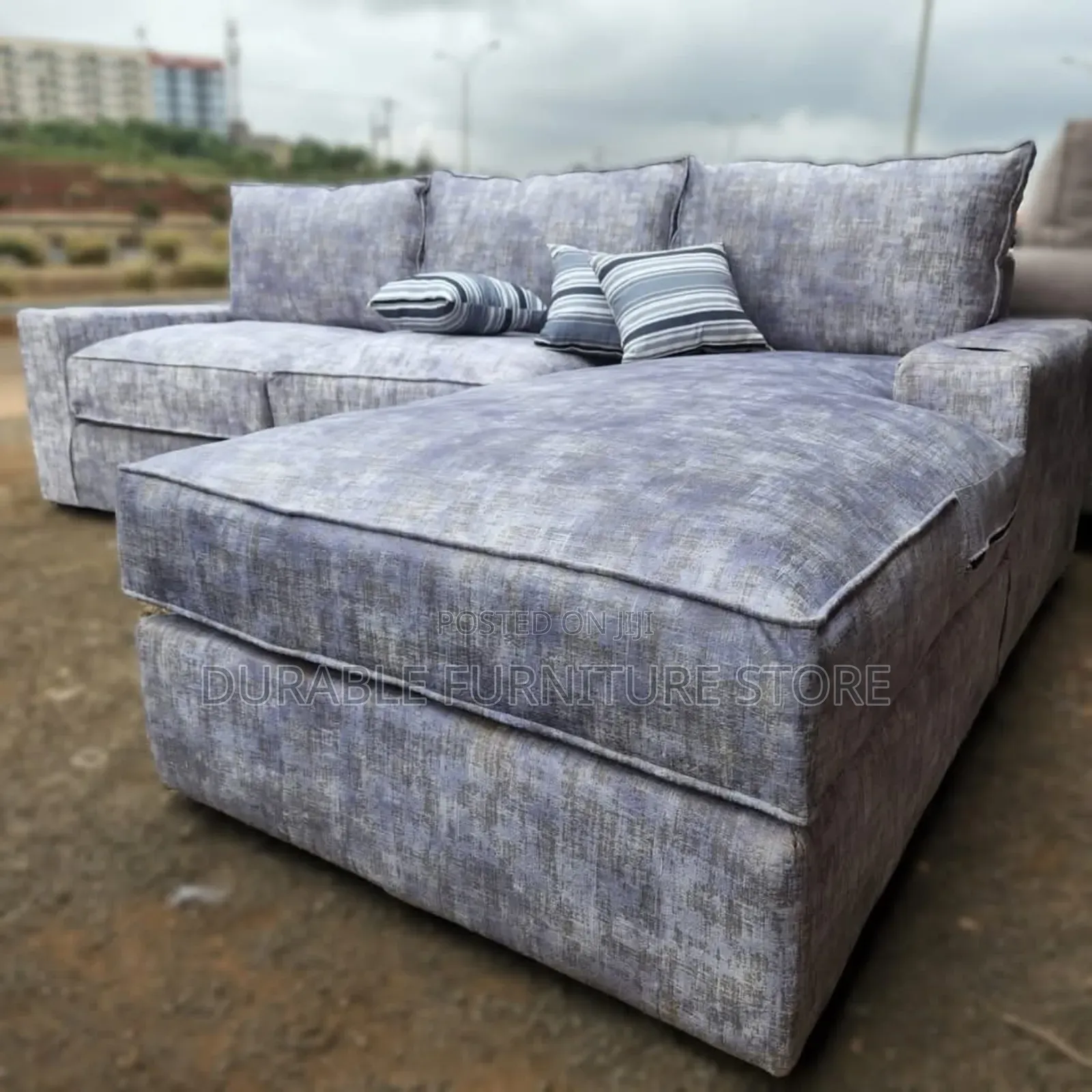 Grey Coner Coach and Table