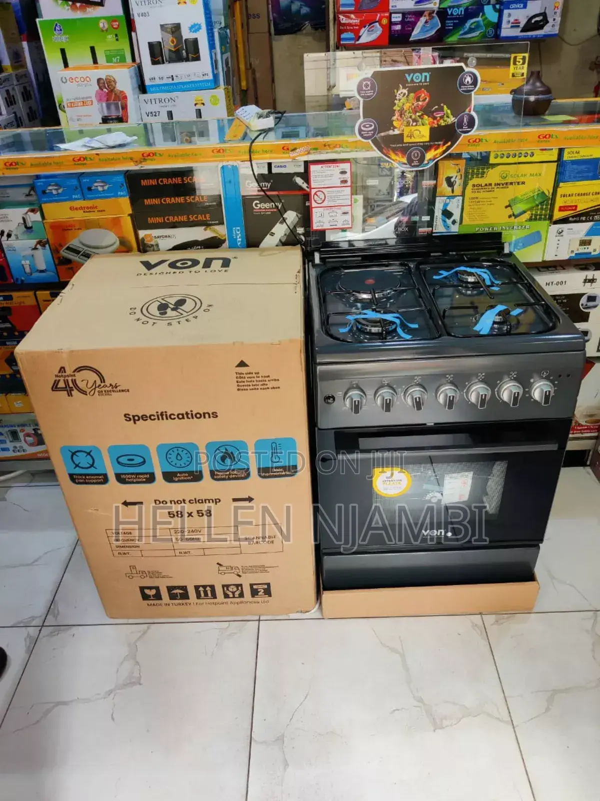 Von Cooker Gas+Electric Plate