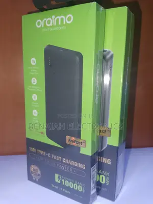 Oraimo Powerbank 10000 Mah .Anifast Power Bank 15 Watts