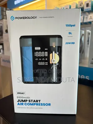 Powerology Jump Starter Air Compressor