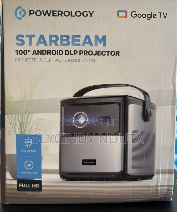 Powerology Starbeam 100” DLP Projector With Google TV