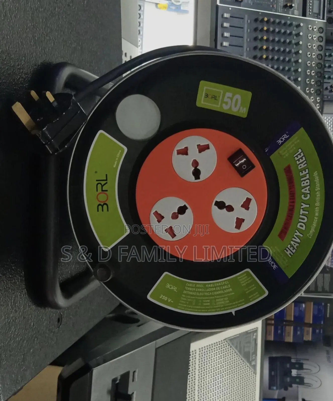 Borl 50m 2.5 Extension Cable Roll