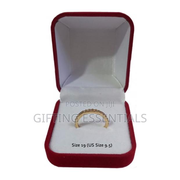 Beautiful Simple Silver Gold Engagement Ring With Box Packaging - thumbnail 8
