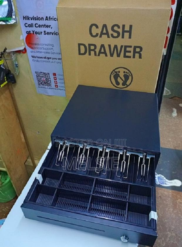 Cash Drawer Box 5 Slot Automatic Keylock Cash Drawer