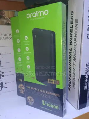 10000 Mah Oraimo Powerbank.Slim and Portable.Very Reliable