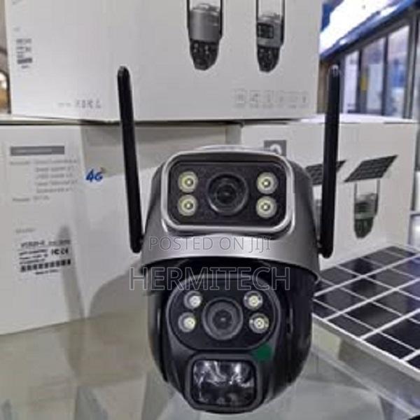 Simcard Dual Lens Solar PTZ CCTV Cameras