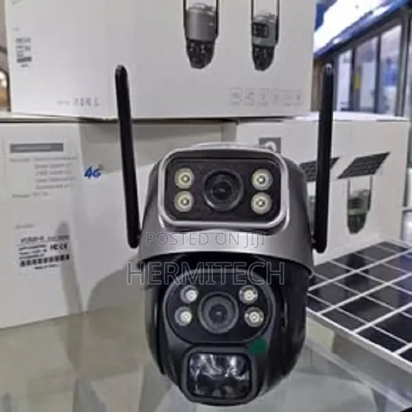 Simcard Dual Lens Solar PTZ CCTV Cameras