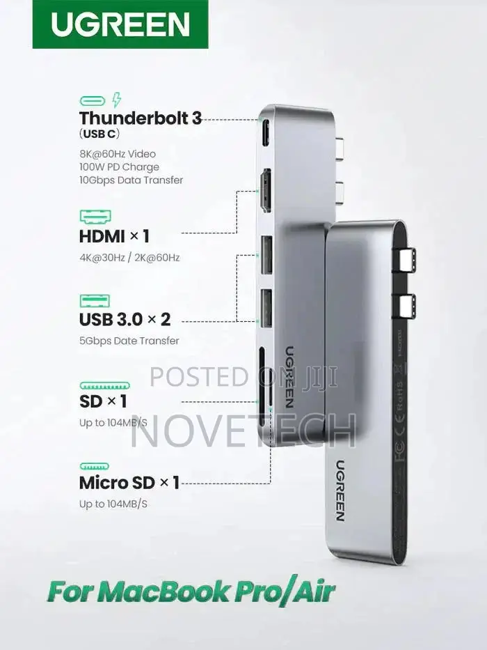 UGREEN CM380 (80856) USB-C Multifunctional Docking Station
