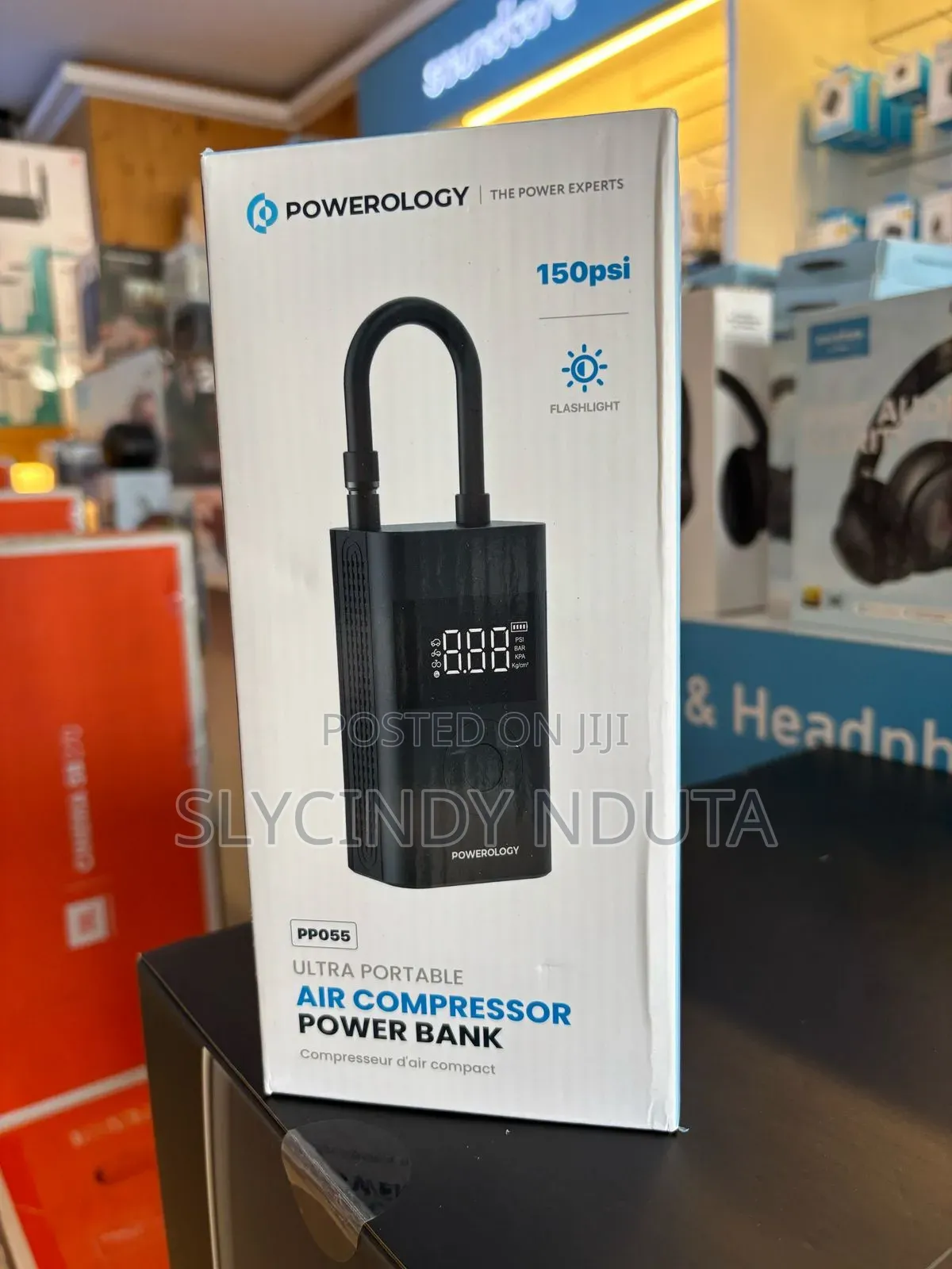 Powerology Ultra Portable Air Compressor Power Bank