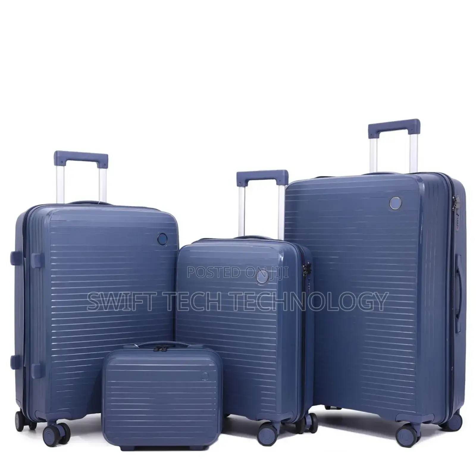 Suitcase 4 in 1 Rubber Unbreakable Double Zip