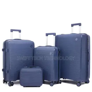 Suitcase 4 in 1 Rubber Unbreakable Double Zip