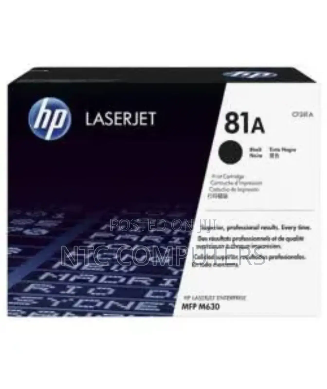 HP 81A Black Original Laserjet Toner Cartridge - CF281A