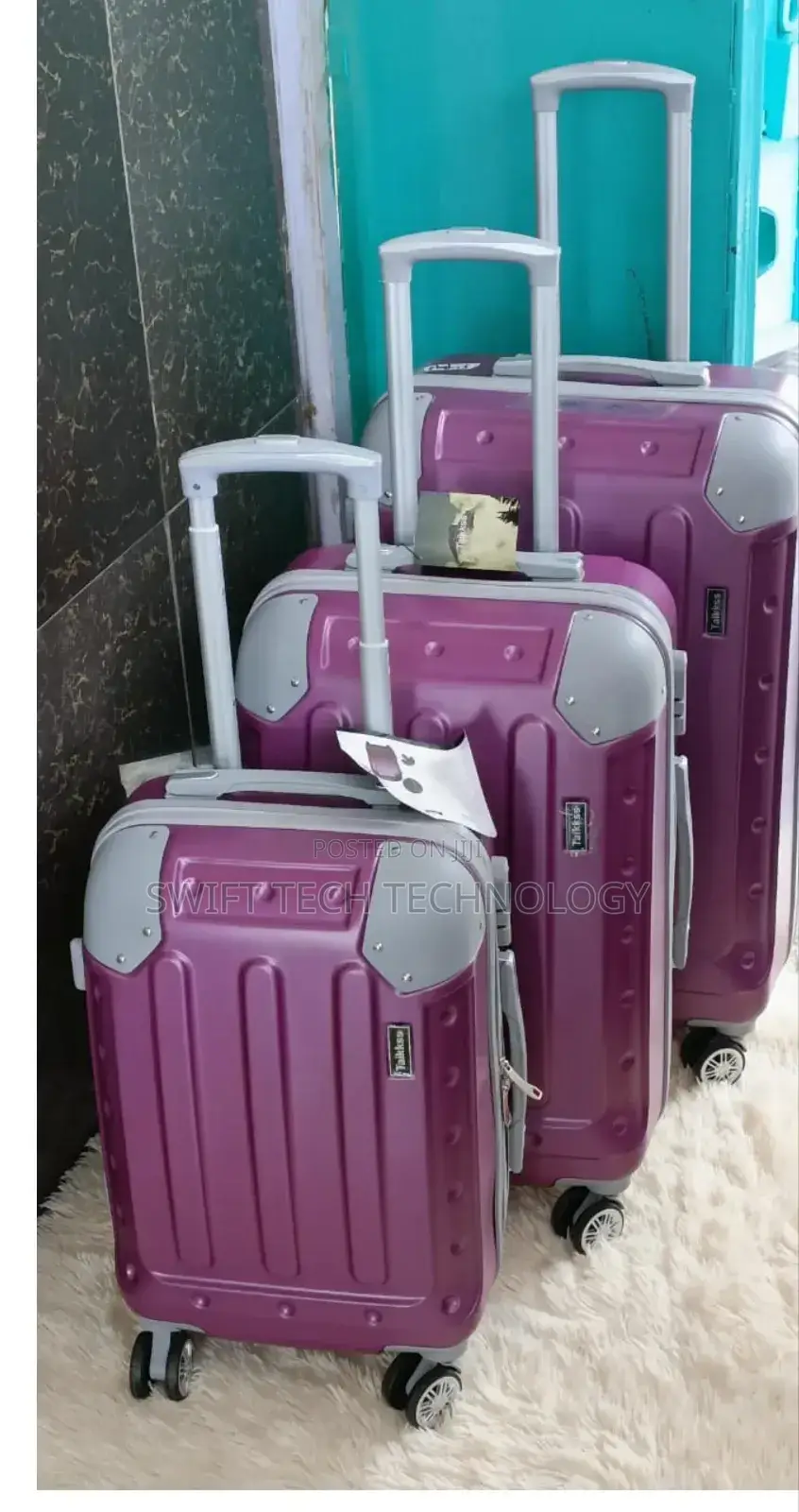 Suitcase 3 In1 Fibre Suitcase / Stylish Bag